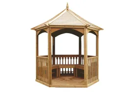 Kiosque de jardin en bois autoclave Brompton 3,3 m² H. 2,64 m Jagram