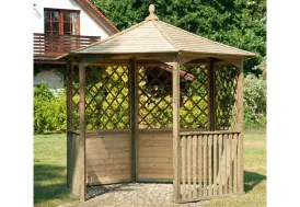 Kiosque de jardin en bois autoclave Carleton Lite 4,6 m² Jagram