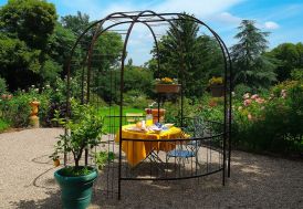Arche kiosque en métal Louis Moulin - Premium fer vieilli 265 x 250 cm