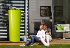 Cuve de récupération d'eau de pluie Garantia avec bac à plantes