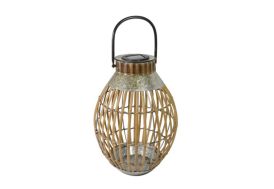 Lanterne solaire en bambou