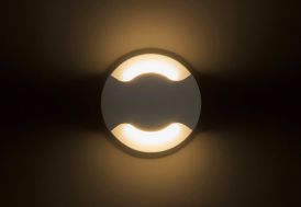 Luminaire d’Extérieur à LED Encastrable Rendl Light Studio Kick II Allumé 
