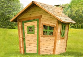 Cabane en bois pour enfant avec auvent 2,52 x 1,27 m – Sarah - Soulet