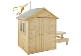 Soulet Cabane de jardin enfant en bois HEIDI pas cher 