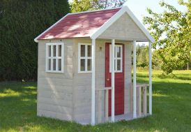Maisonnette pour enfant en bois traité Wendi Toys Renard cabane en bois pour enfant