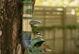Mangeoire pour oiseaux avec distributeur boules de graisse 3 kg Evena