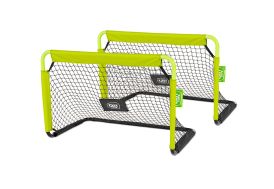 2 mini buts de football 90 x 60 cm en acier galvanisé Tempo Exit Toys