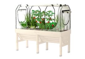 Mini-serre 2 en 1 pour potager surélevé VegTrug Adossé 1,80 m