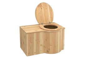 Toilette sèche en bois brut ou verni Douglas Papillon de Lécopot