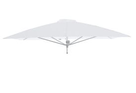 parasol carré 190 cm paraflex toile blanche acrylique Solidum