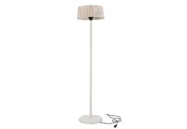 Parasol chauffant électrique 1500W : chauffage extérieur sur pied - Zen beige