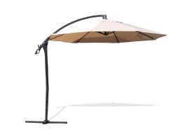Parasol en aluminium 3 m de diamètre blanc