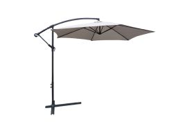 Parasol Excentré en Aluminium et Polyester Chalêt-Jardin Beausoleil Collioure ⌀ 300 cm Gris