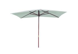 Parasol Droit en Bois et Polyester Chalêt-Jardin Beausoleil Oléron 2 x 3 m Gris