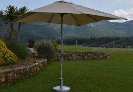 parasol droit en aluminium avec toile carrée 3 x 3 m Summer Givex