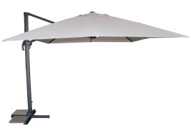 Parasol en aluminium, acier et polyester