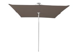 Parasol carré 250 cm Infina avec toile Solidum taupe