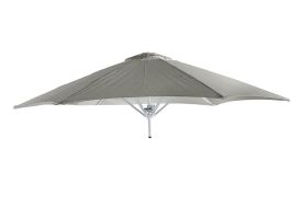 parasol rond en aluminium et en acrylique gris pour composition paraflex