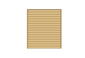 Paroi Avant/Arrière Pleine pour Carport Modulable Solid 3x5m