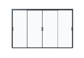 Panneaux coulissants 4 m en verre trempé pour pergola Ombréa