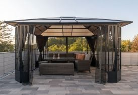 Pavillon de jardin en aluminium