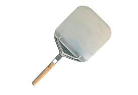 Pelle à pizza en inox et bambou