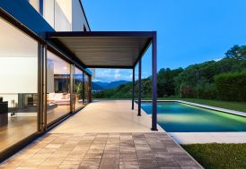 pergola bioclimatique adossée 