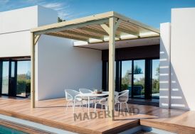 Pergola adossée en bois Maderland Montpellier