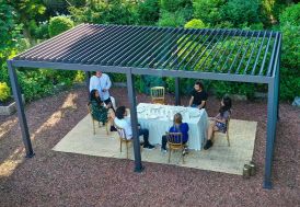 pergola bioclimatique en alu lames orientables