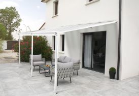 Pergola en aluminium blanc