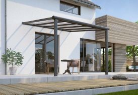 Pergola Murale en Aluminium et Polycarbonate Gardendreams Compact Edition 7,6 m²