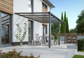 Pergola Adossée Modulable en Aluminium avec Stores Philadelphia 14 m² -  Couleurs du Monde