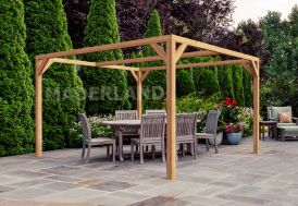Pergola autoportée en bois laminé Tarragona Maderland
