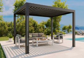 Pergola bioclimatique en aluminium Habrita