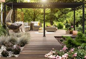 pergola bioclimatique en alu gris anthracite 6 x 3 m 16 m² Ombréa