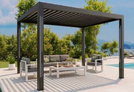 Pergola bioclimatique en aluminium Habrita