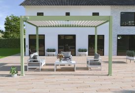 Pergola bioclimatique 3 x 4 m Ombréa 15-728424 vert jade