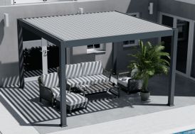 Pergola bioclimatique en aluminium Ombréa