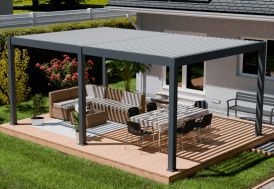 Pergola bioclimatique en alu Ombréa