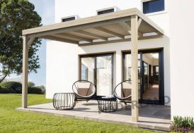 Pergola adossée en bois Maderland Reims