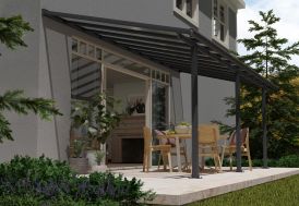 Pergola en alu gris anthracite Olympia Palram