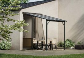 Pergola adossée en aluminium et polycarbonate Harmonie