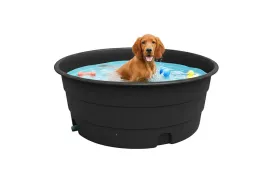 Piscine pour chien et animaux en PEHD noir ø142 cm 900 L Plast'Up