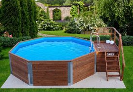 piscine hors-sol en bois 18,2 m3 