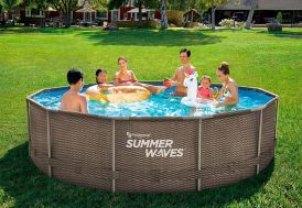 piscine tubulaire ronde familiale de la marque Summer Waves