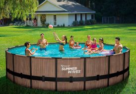 piscine tubulaire ronde pour petits et grands de chez summer waves