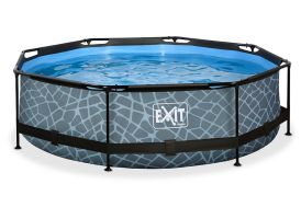 Piscine tubulaire ronde 300 cm effet pierre Exit Toys