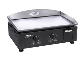 Plancha électrique en inox Roller Grill noire