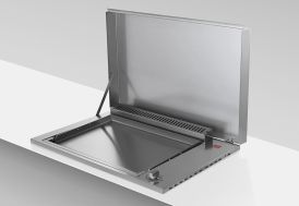 plancha encastrable en inox 79 x 40 cm