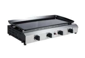Plancha à gaz 4 brûleurs 9,6 kW – 73 x 34 cm